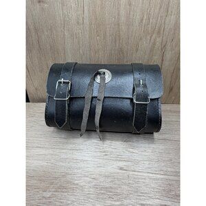 Vintage Leather Motorcycle Tour Bag Saddle
